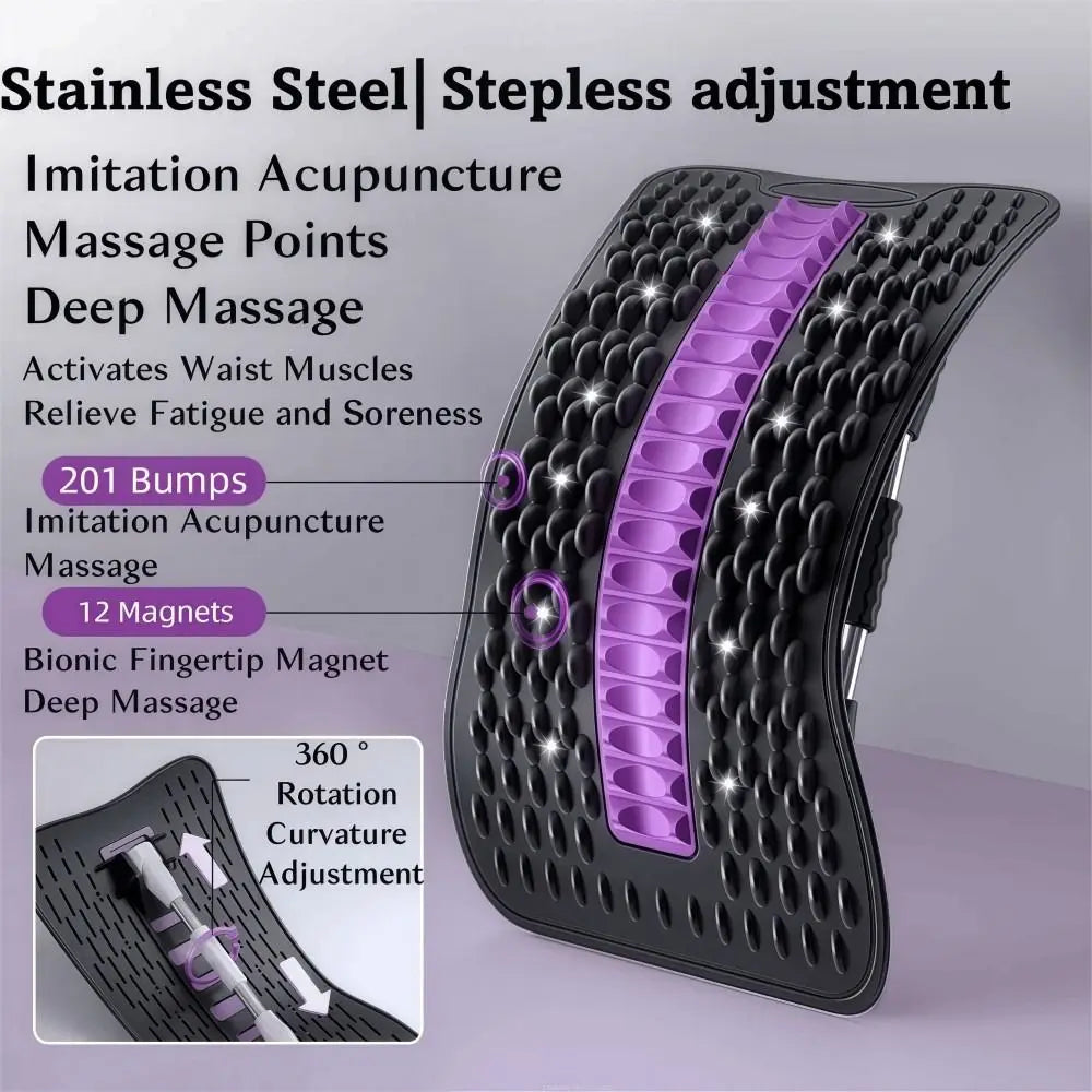 Handheld R-Shaped Back Stretcher with 12 Magnets
