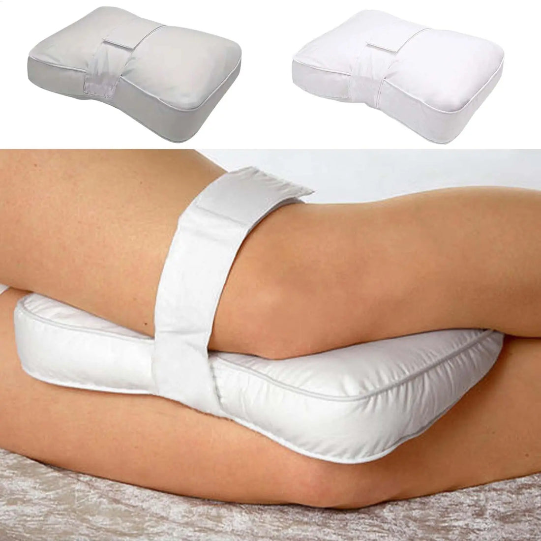 Knee Pillow for Side Sleepers with Adjustable Strap