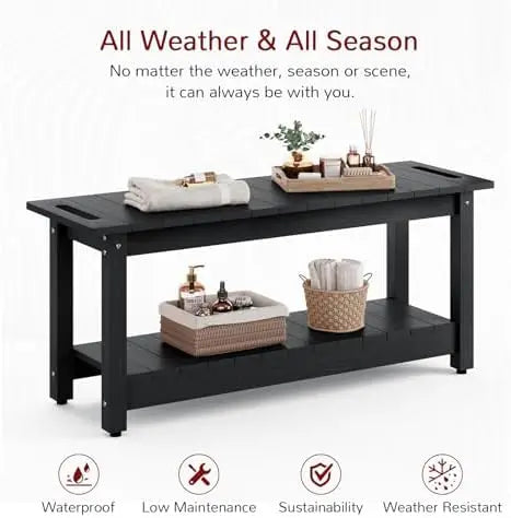 41-Inch Shower Bench with 400 lb Capacity