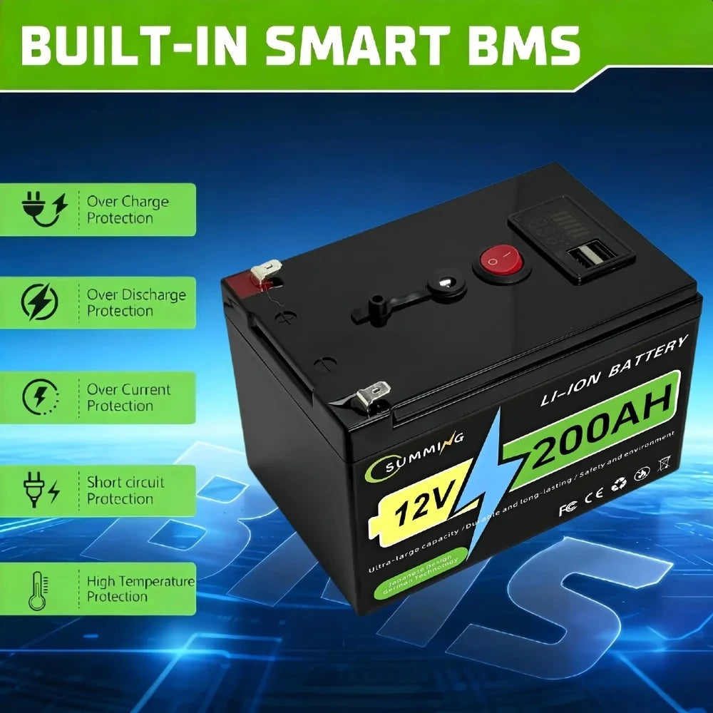 12V 200Ah Lithium Iron Phosphate Wheelchair Battery