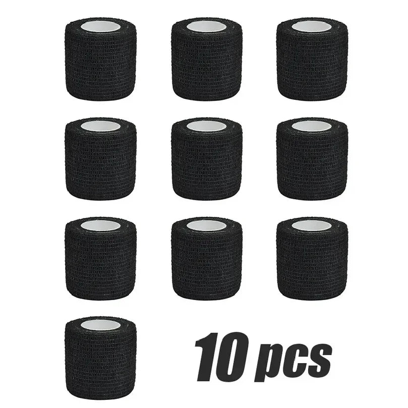 Black Self-Adhesive Cohesive Sports Bandage