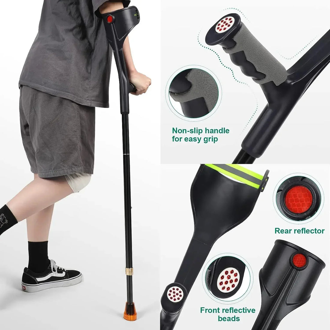 Adjustable Forearm Crutch with Cuff