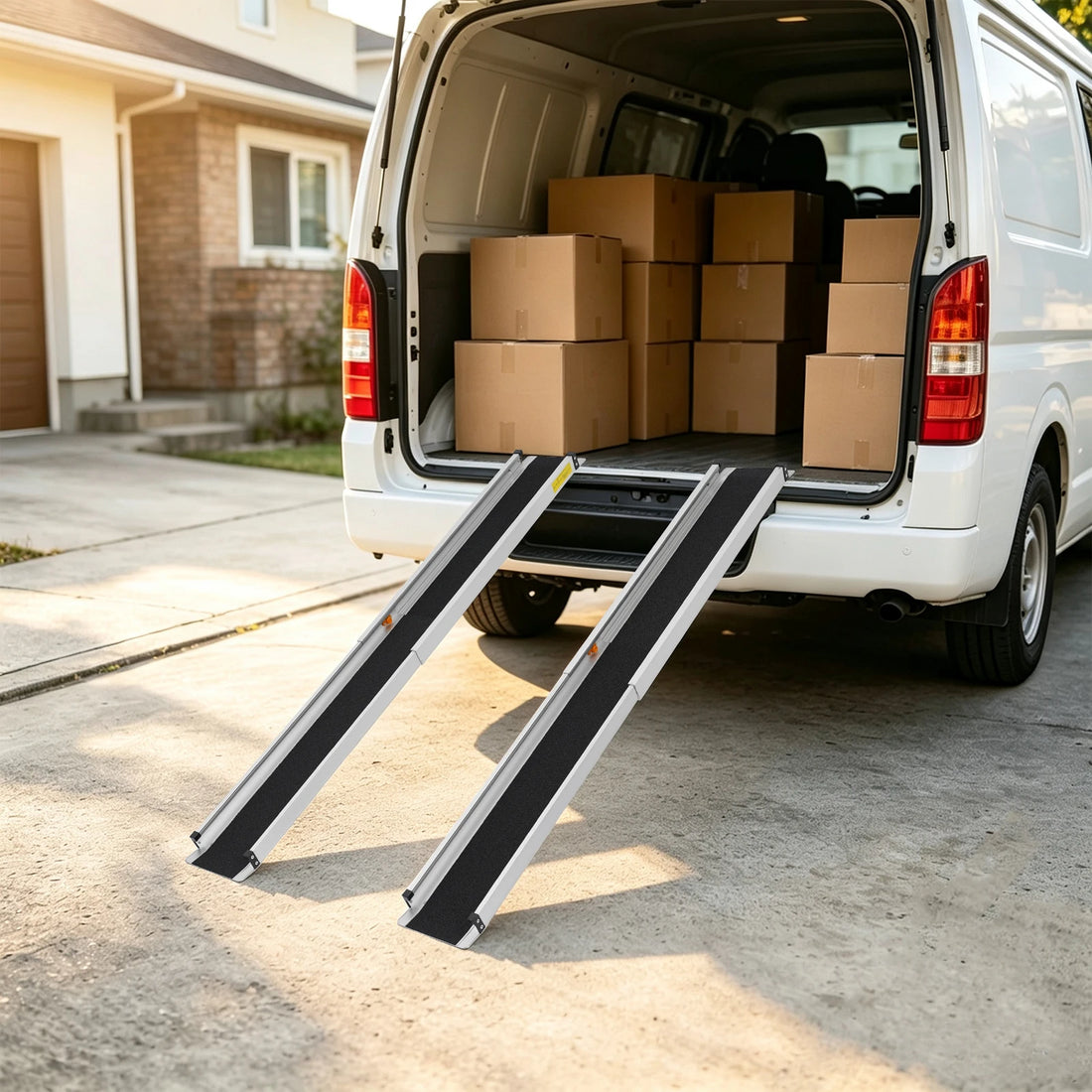 Portable Aluminum Wheelchair Threshold Ramp