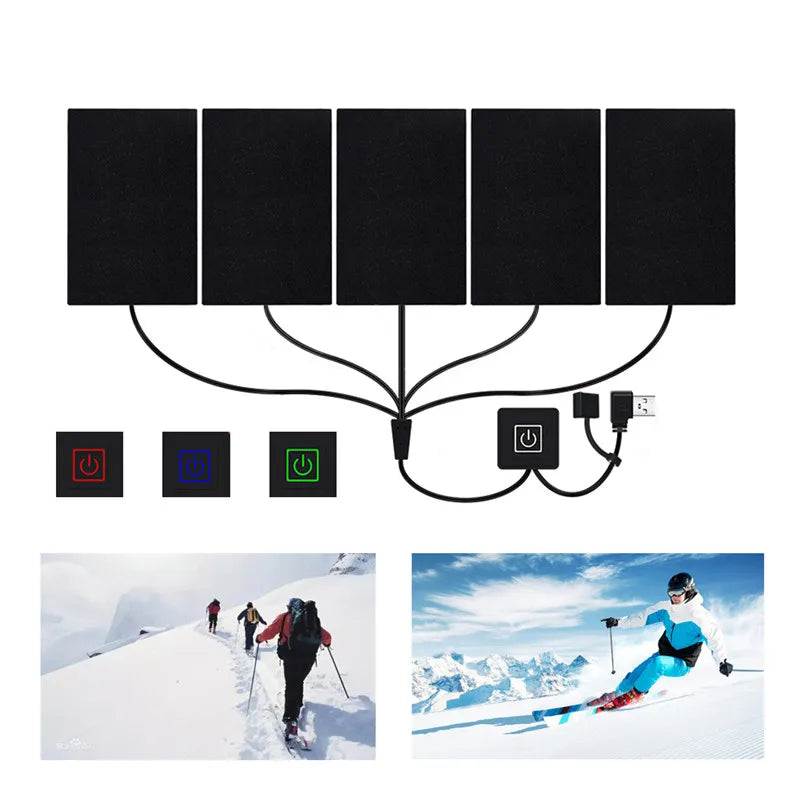 USB Clothing Heating Pad with 3 Settings