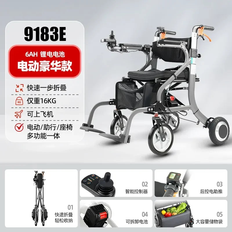 Electric Walker with Seat