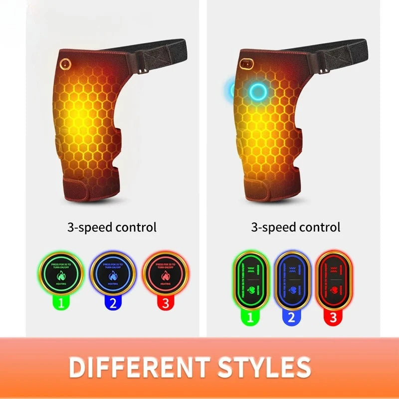 Cordless Heated Hip Support Brace with Massage