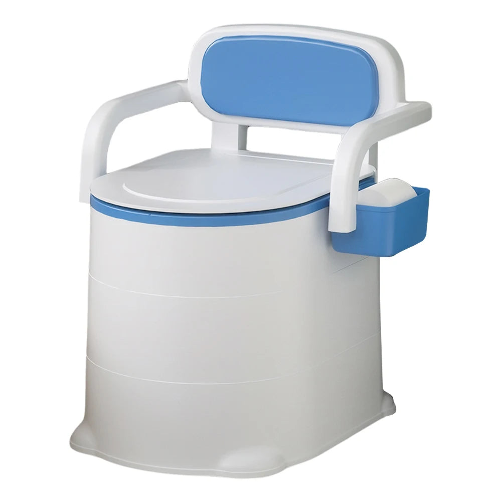 Portable Bedside Commode with Armrests