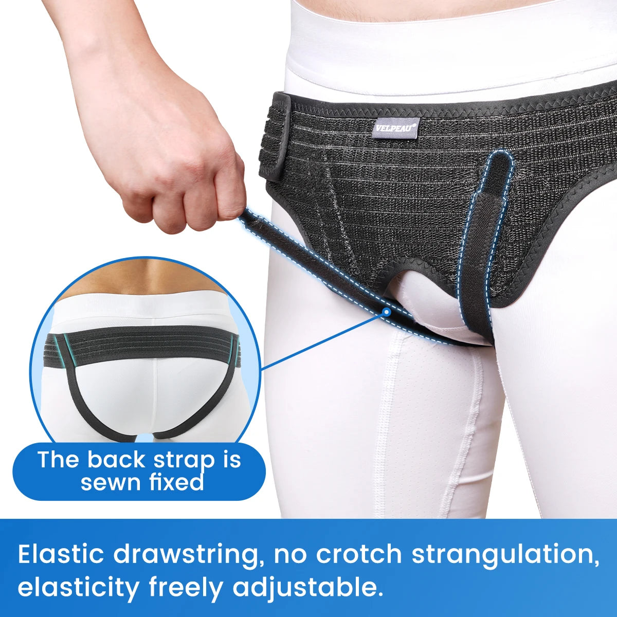 Adjustable Hernia Belt with 4 Compression Pads
