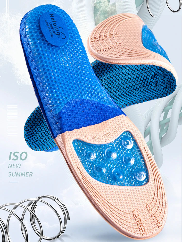 Shock-Absorbing Arch Support Insoles for Shoes