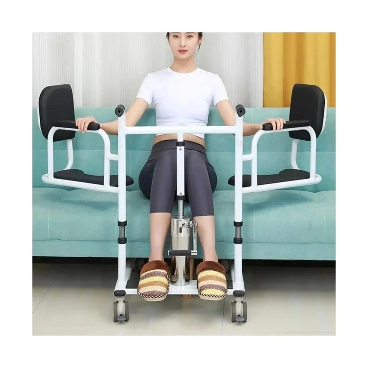 Manual Hydraulic Transfer Chair with Toilet
