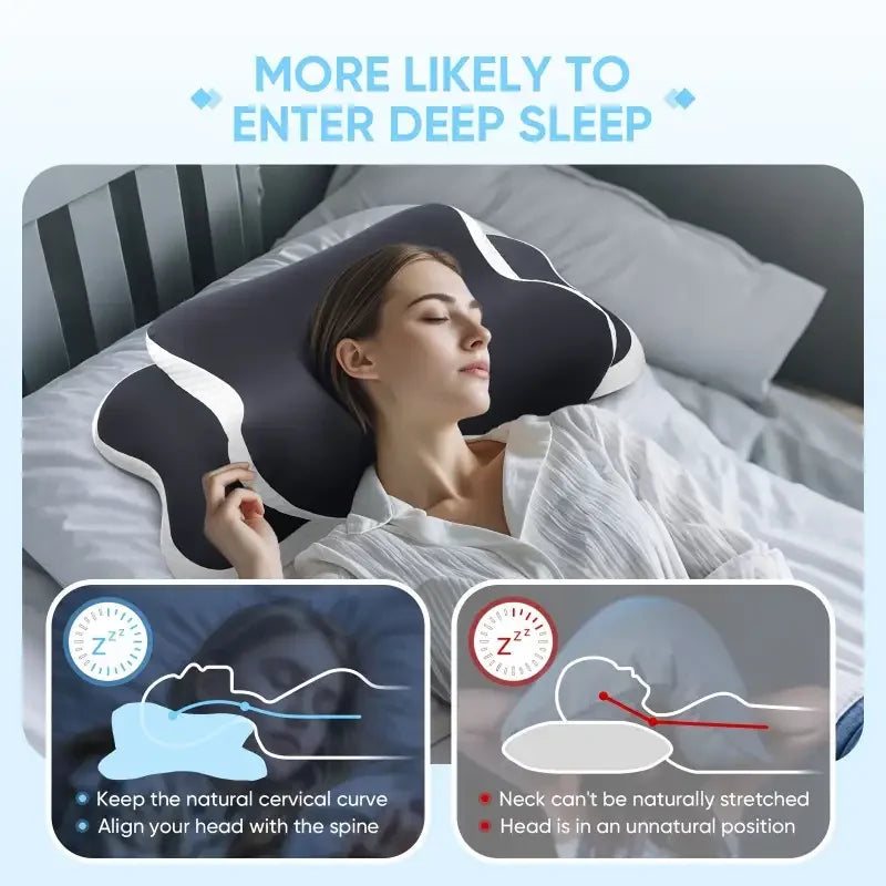 Adjustable C-Shaped Memory Foam Neck Pillow