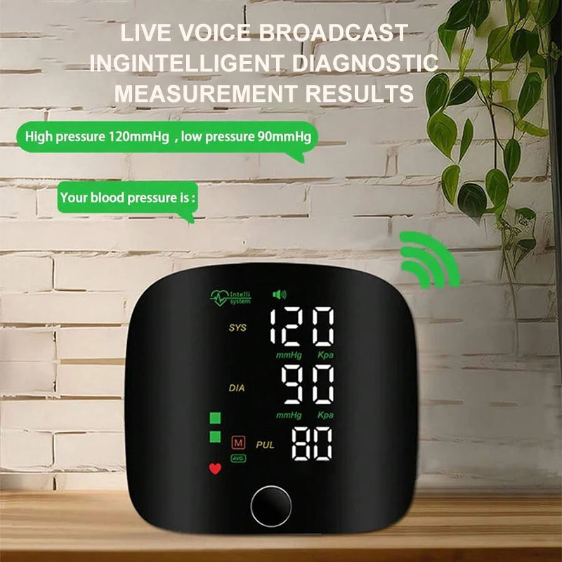 Rechargeable Wrist Blood Pressure Monitor for 2 Users