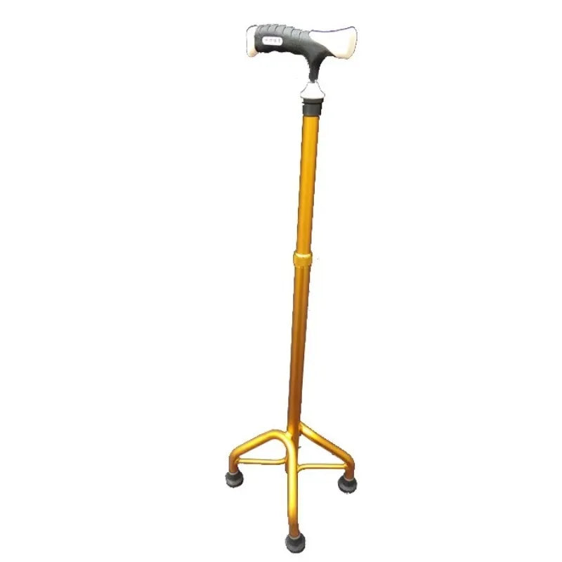 Folding Four-Legged Walking Stick with Cane Tips