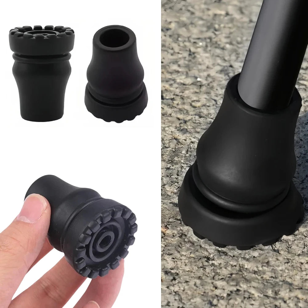 Anti-Slip Rubber Cane Tips, 16 mm, 19 mm or 22 mm