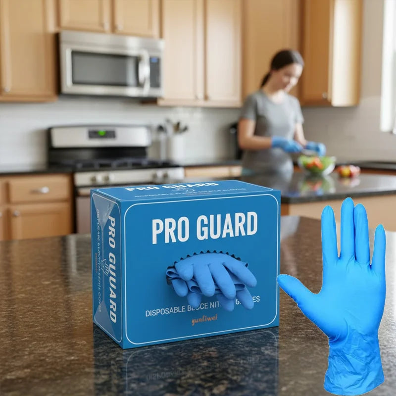 Blue Powder-Free Nitrile Disposable Gloves