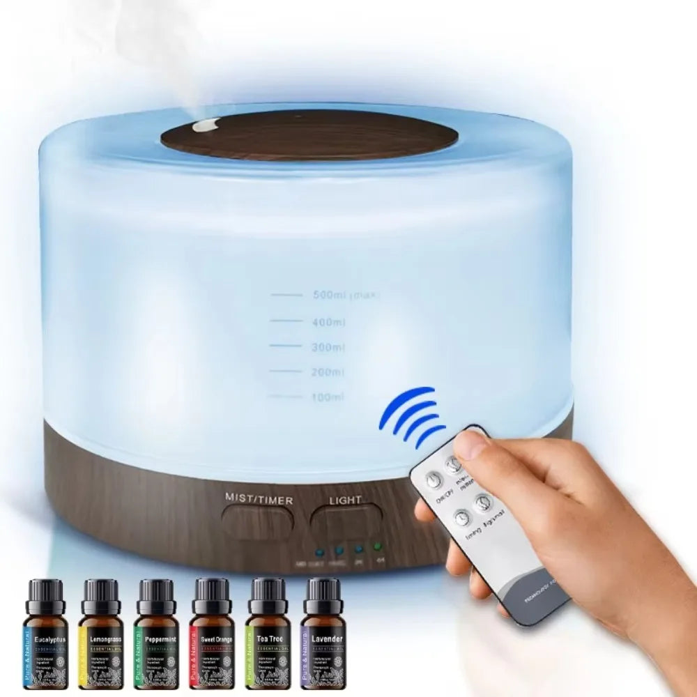 Ultrasonic Diffuser with Cool Mist and LED Lights
