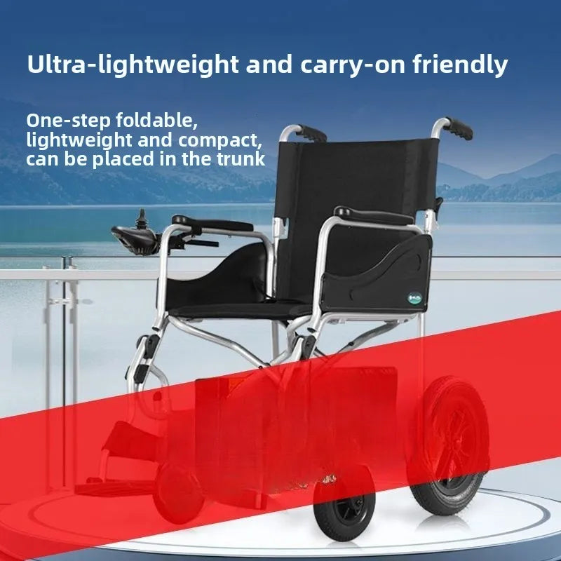Foldable Ultralight 4-Wheel Electric Wheelchair for Seniors