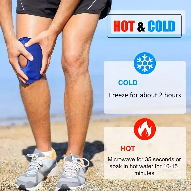 Reusable Knee Ice Pack Wrap for Cold Therapy