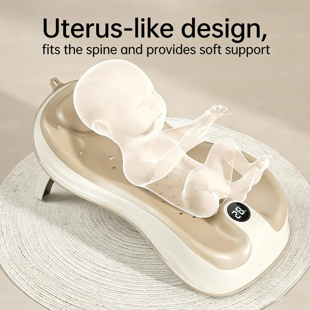 Newborn Baby Bath Seat with Temperature Sensor