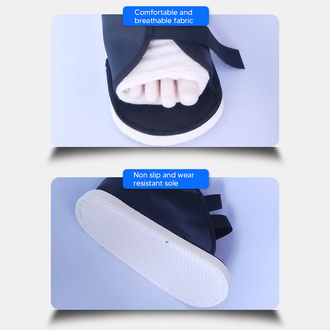 Adjustable Walking Cast Shoe for Foot Injuries