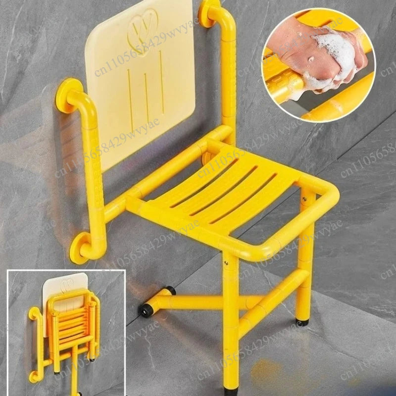 Foldable Wall-Mounted Shower Stool