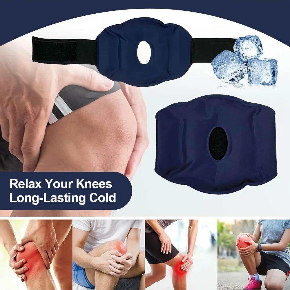 Reusable Adjustable Knee Ice Pack Wrap