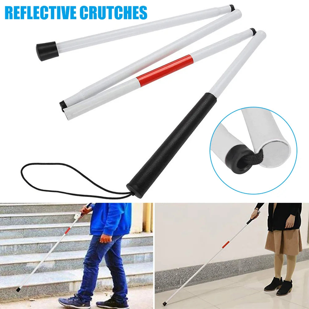 Reflective Folding Cane for Visual Impairment