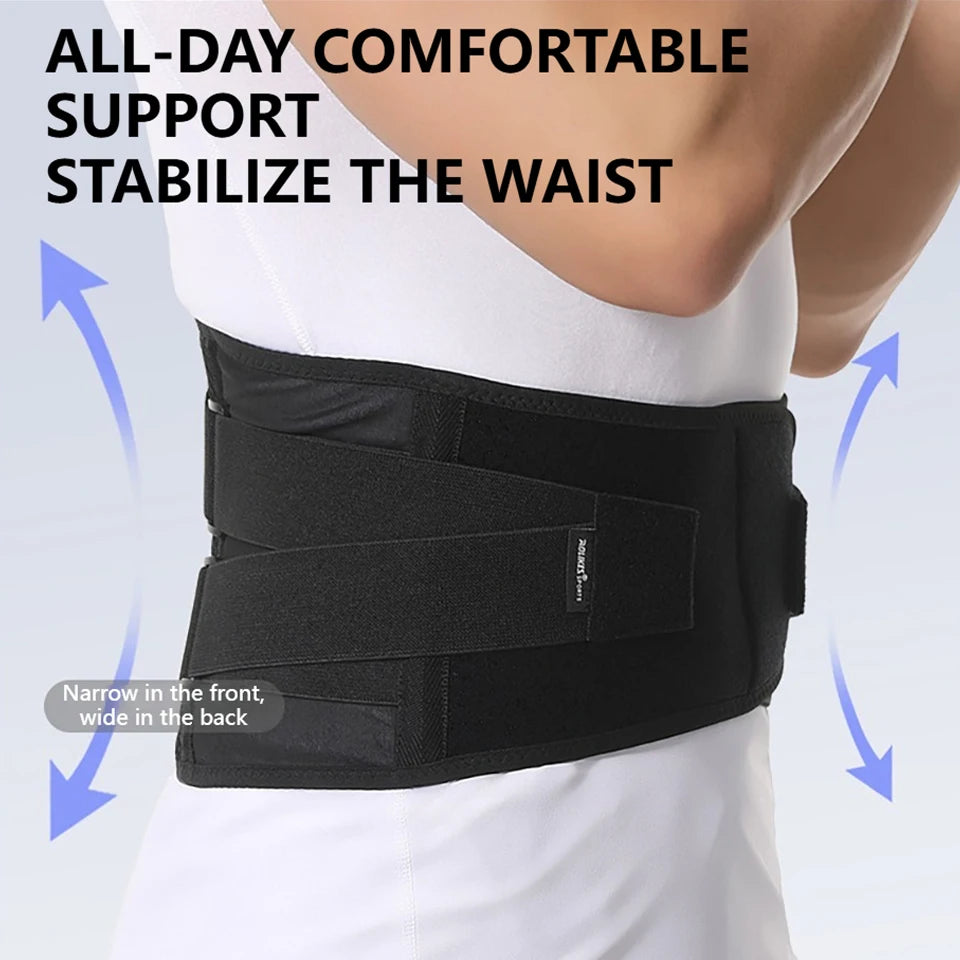 Adjustable Lumbar Back Support Belt with 10 Stays