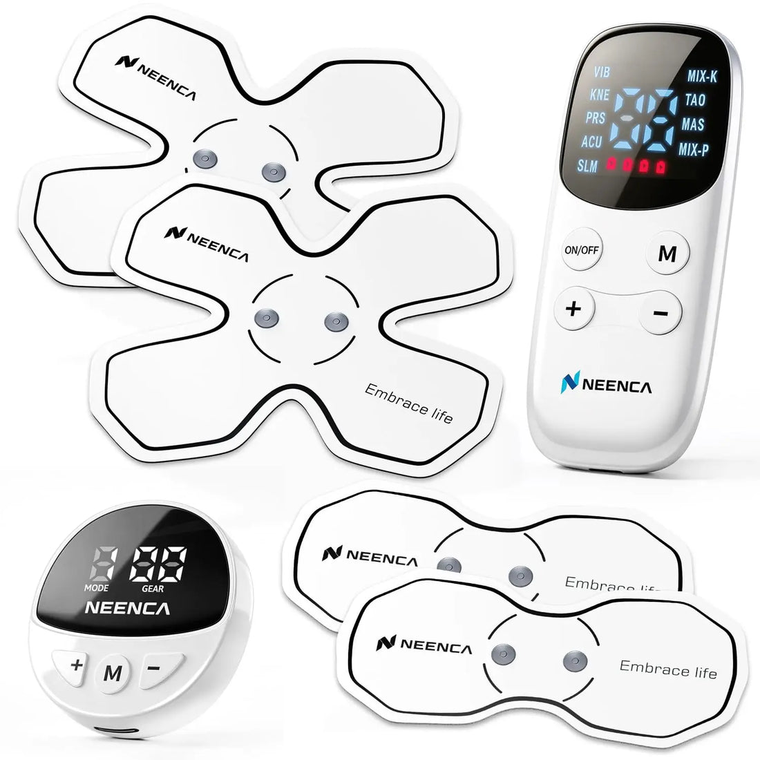 Rechargeable Wireless TENS Unit with 9 Modes
