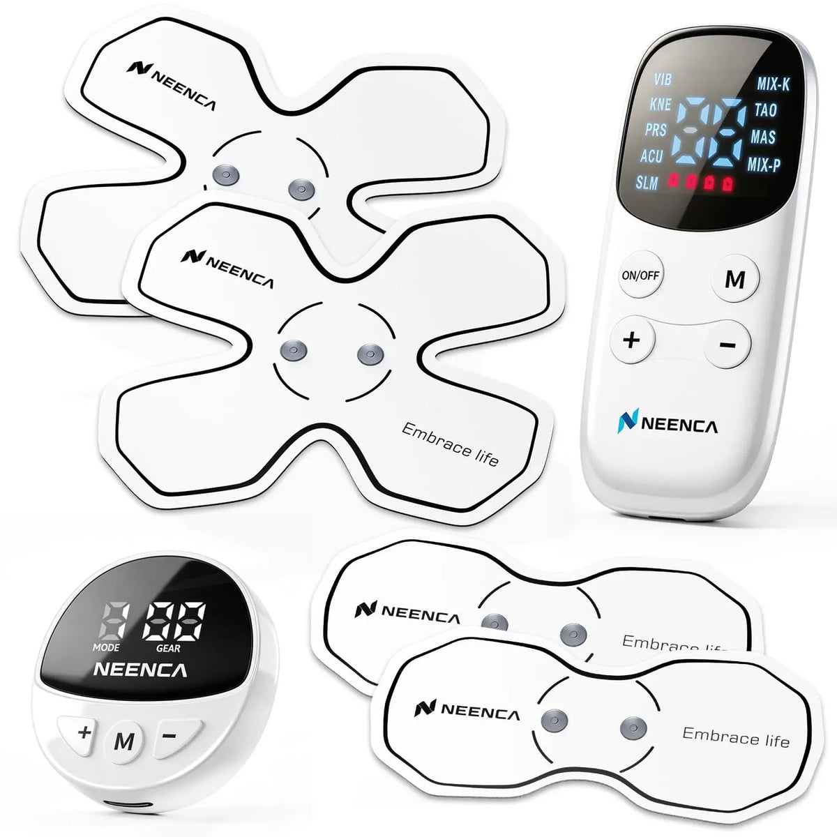 Rechargeable Wireless TENS Unit with 9 Modes