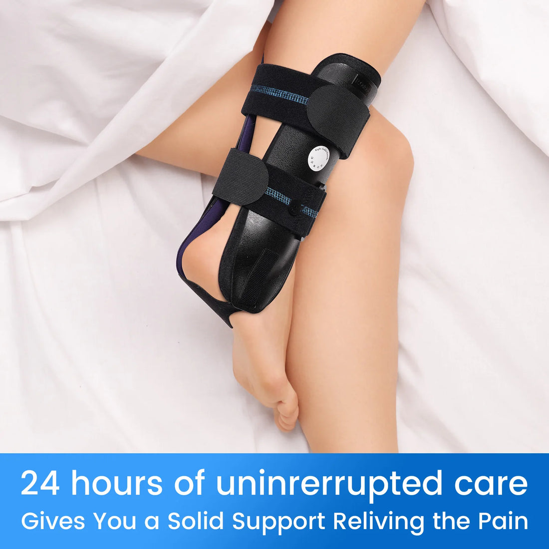 Adjustable Ankle Brace with Foam and Gel Padding
