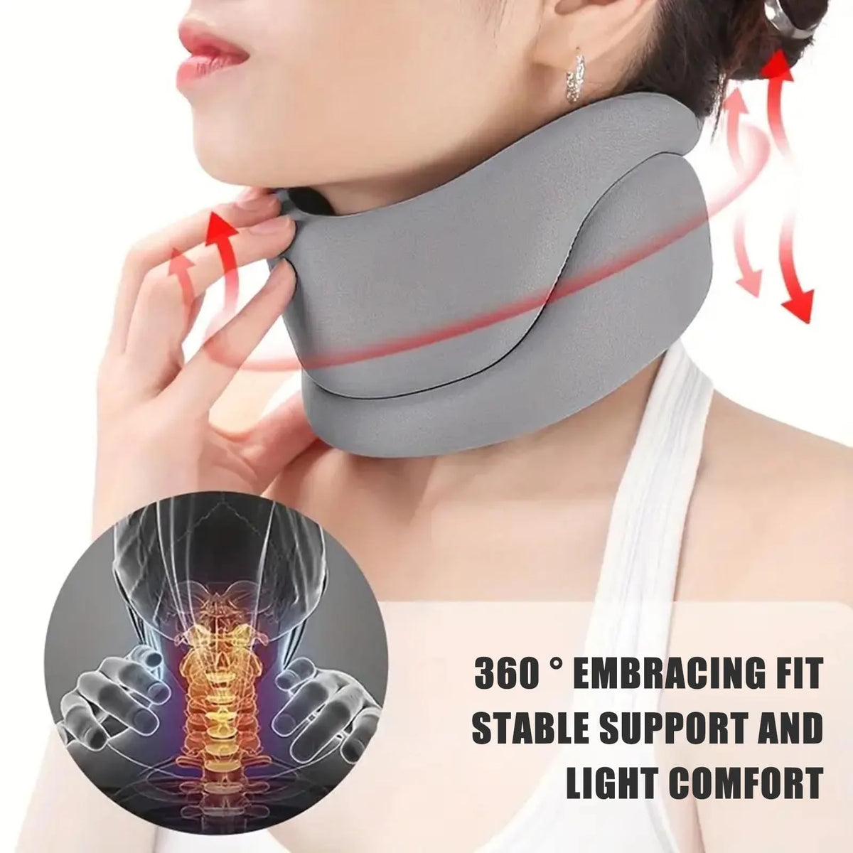 Soft Adjustable Neck Brace for Post-Injury Support