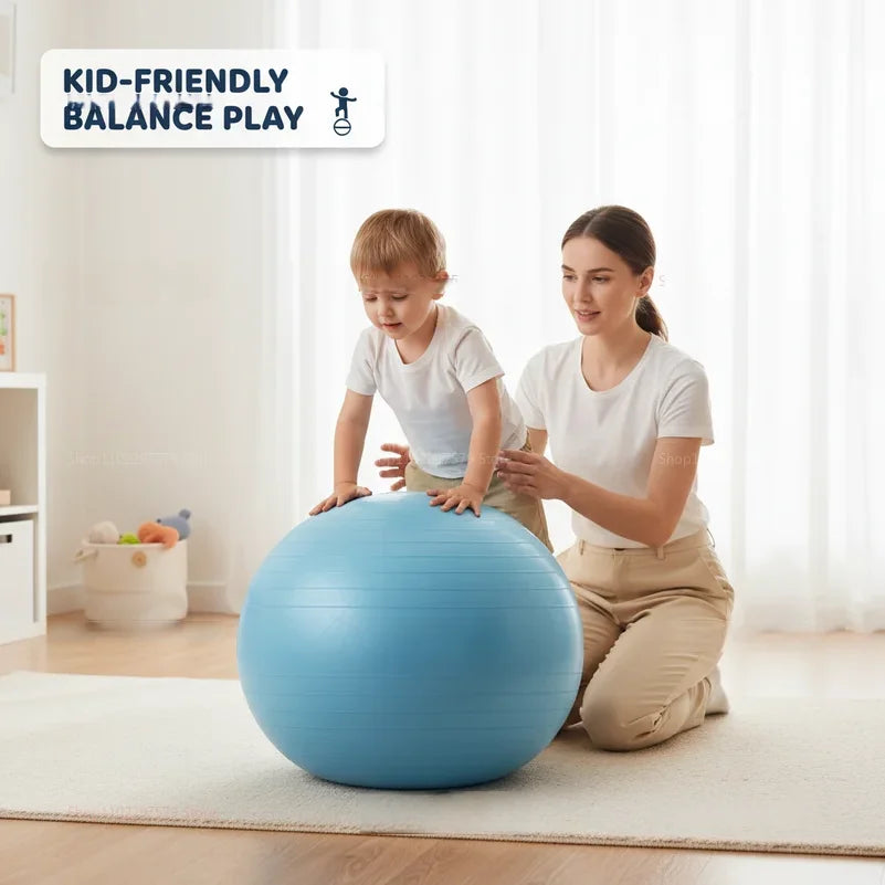 Inflatable Exercise Ball for Yoga and Home Training