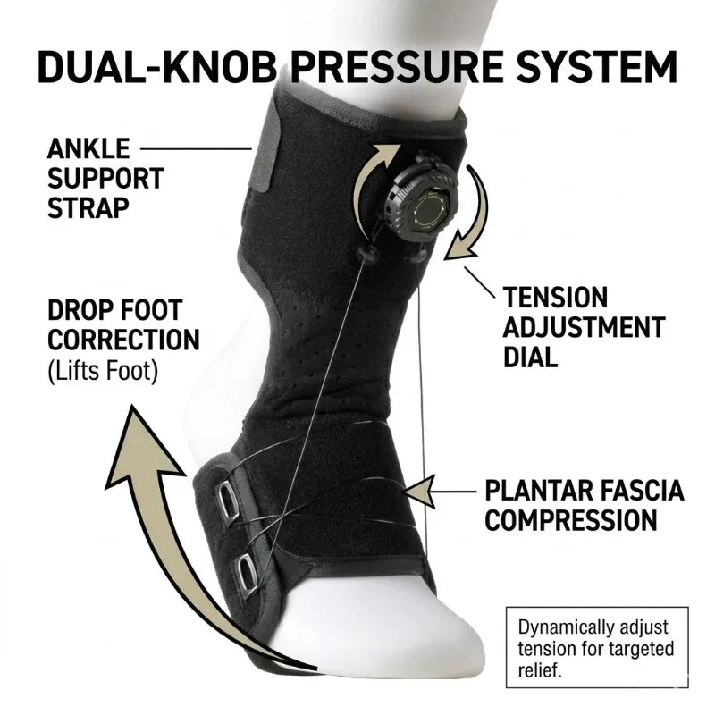 Rotating Knob Foot Drop Brace