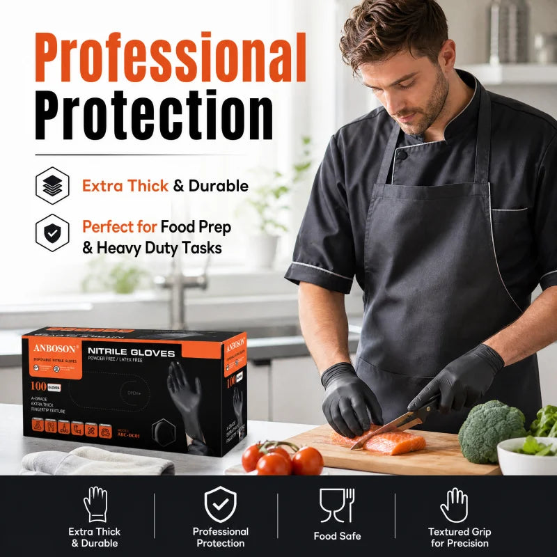 Powder-Free Disposable Gloves for Household Use