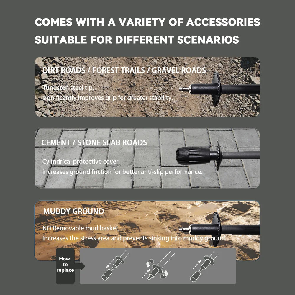 Foldable Trekking Pole, 110–130 cm