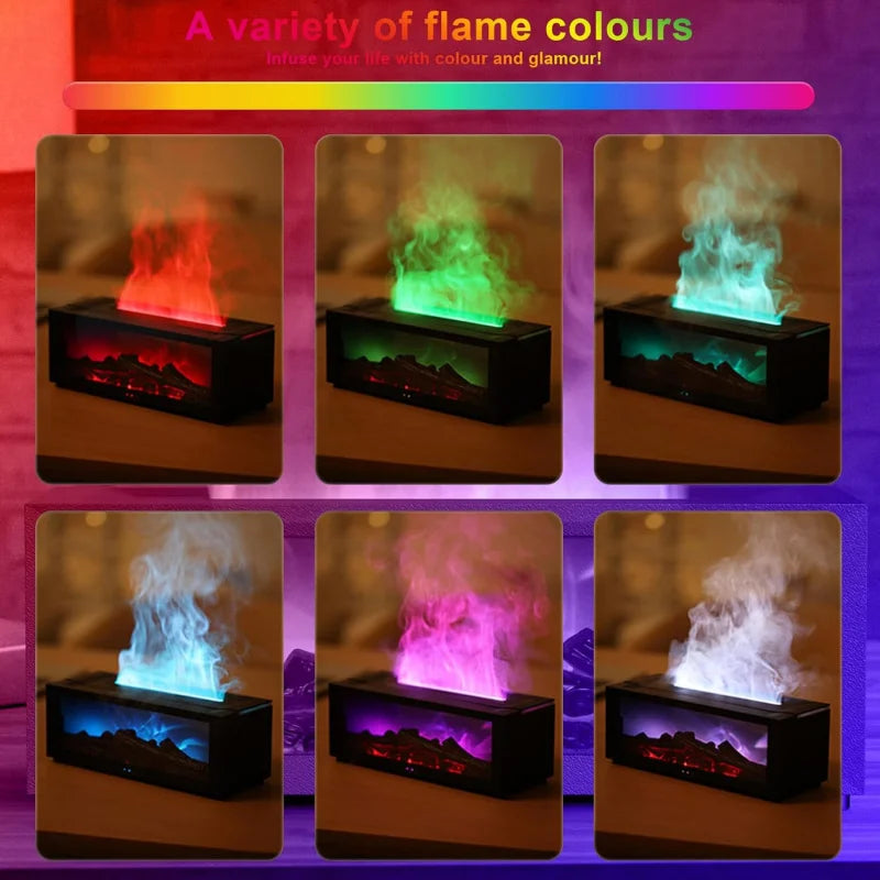 150ml Fireplace Essential Oil Diffuser with Cool Mist