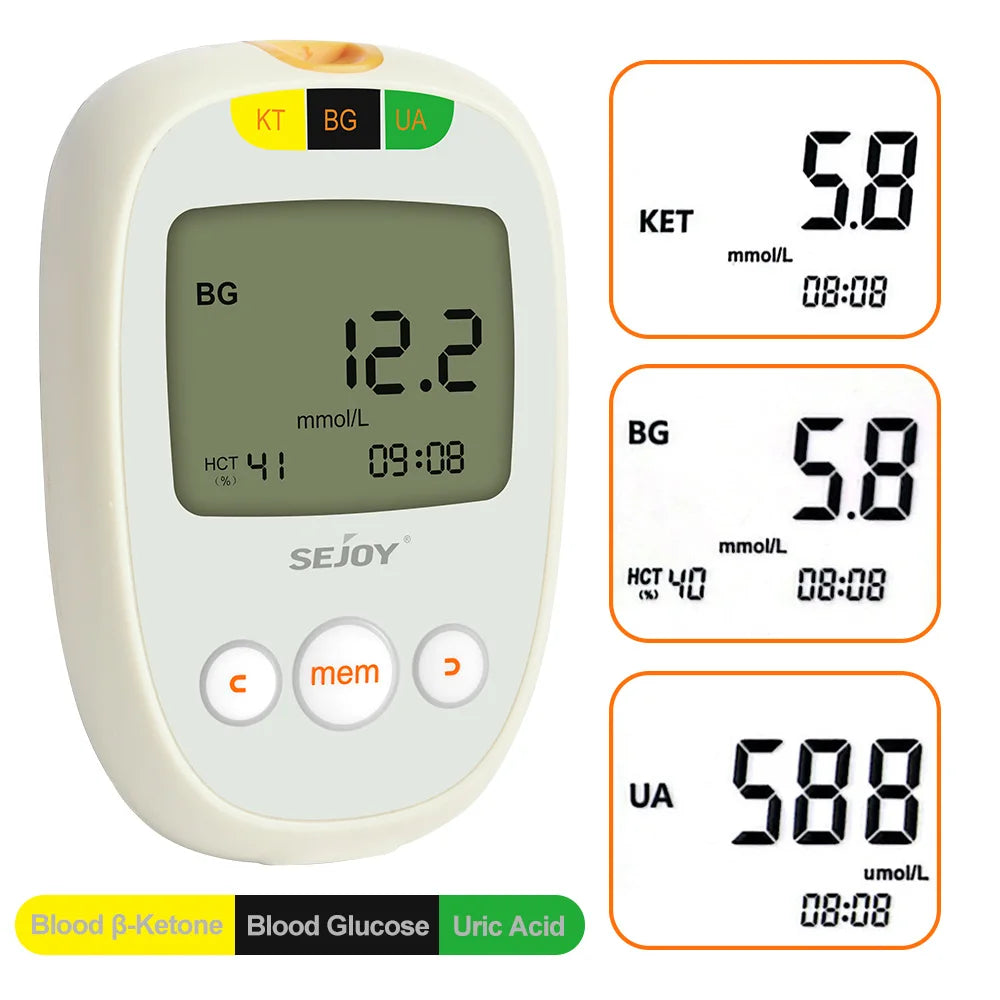 Blood Ketone Monitoring Starter Kit with Meter, 50 Strips, 50 Lancets