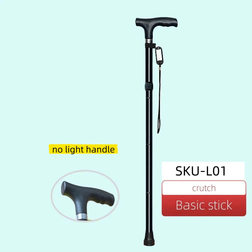 Folding Aluminum Cane with Adjustable Length