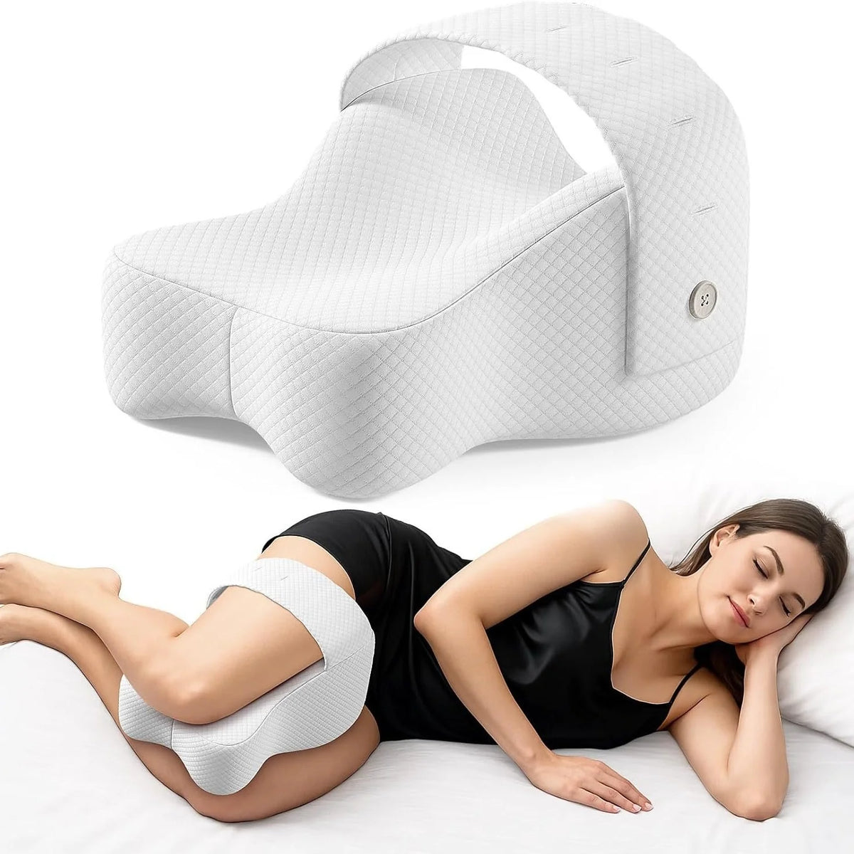 Memory Foam Knee Pillow for Side Sleeping