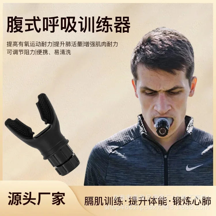 Portable Breathing Trainer with Silicone Mouthpiece