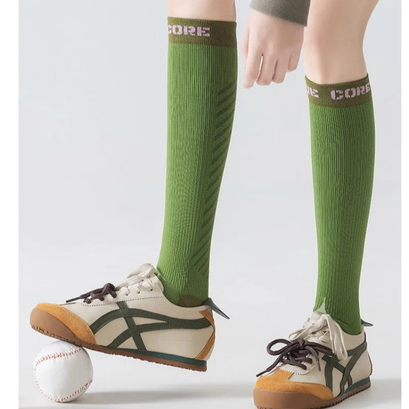 Women's Calf Compression Socks with Terry Sole