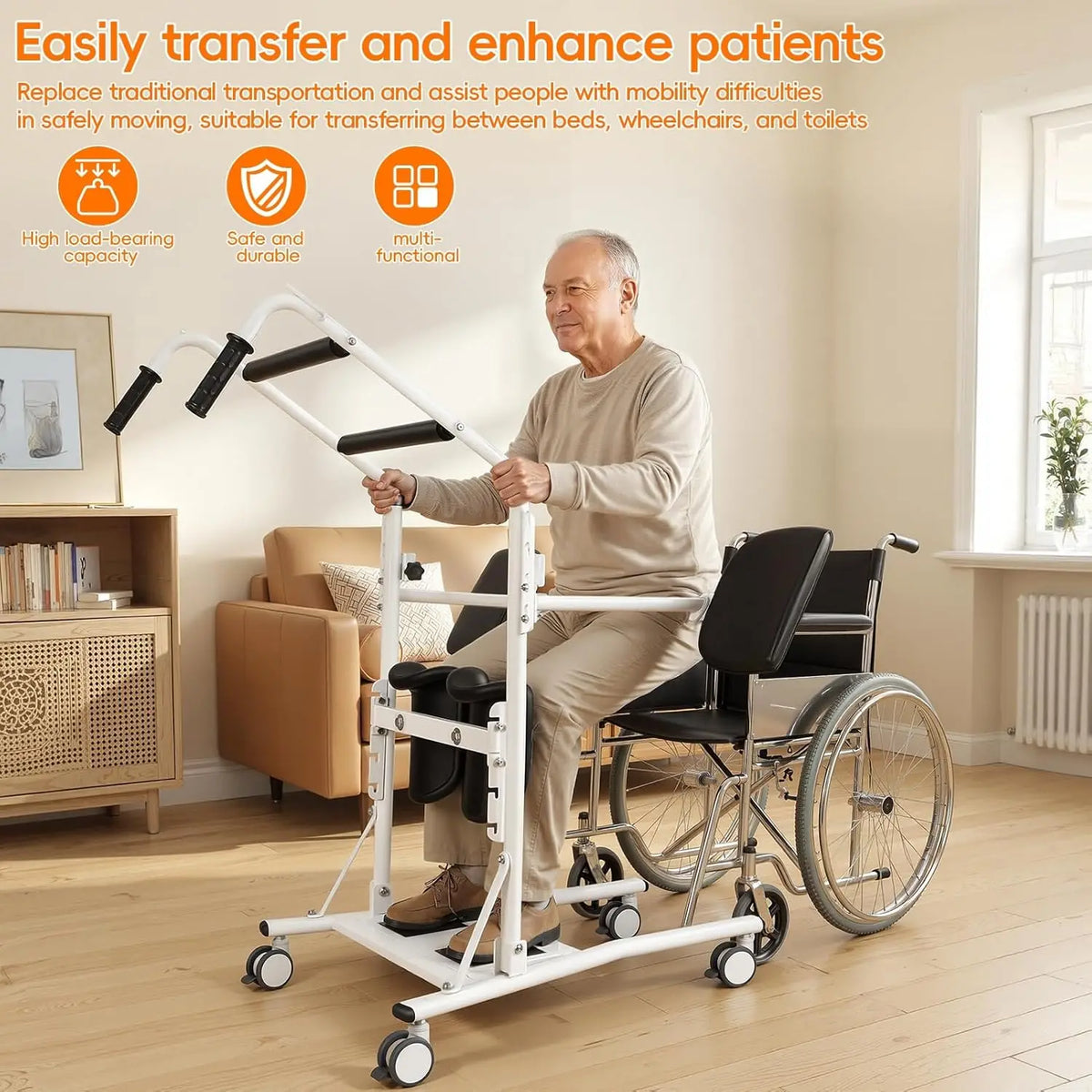 Sit-to-Stand Patient Lift Aid