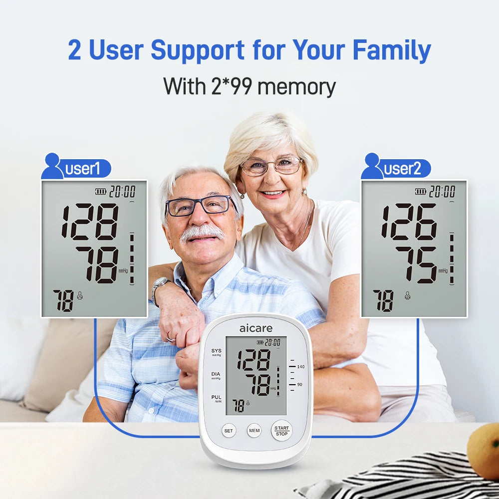 Automatic Upper Arm Blood Pressure Monitor, 22-42 cm Large Cuff