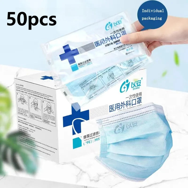 50 Disposable Four-Layer Activated Carbon Masks