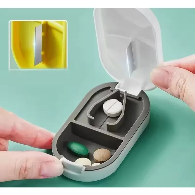 Portable Pill Cutter for Splitting Tablets