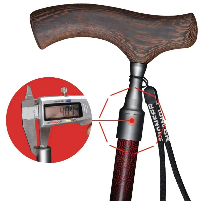 Adjustable T-Handle Walking Stick for Hiking