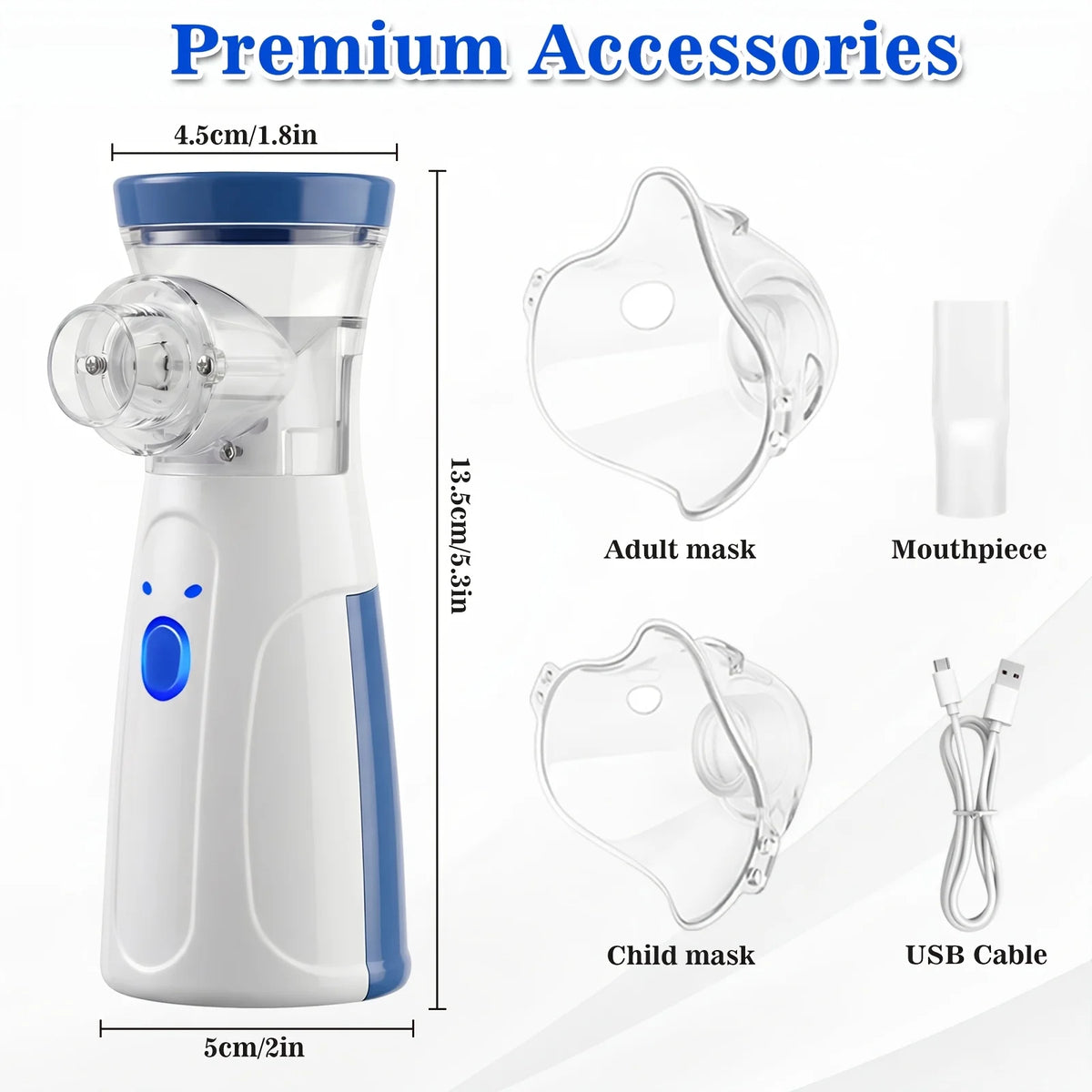 Portable Mesh Nebulizer for Adults and Children