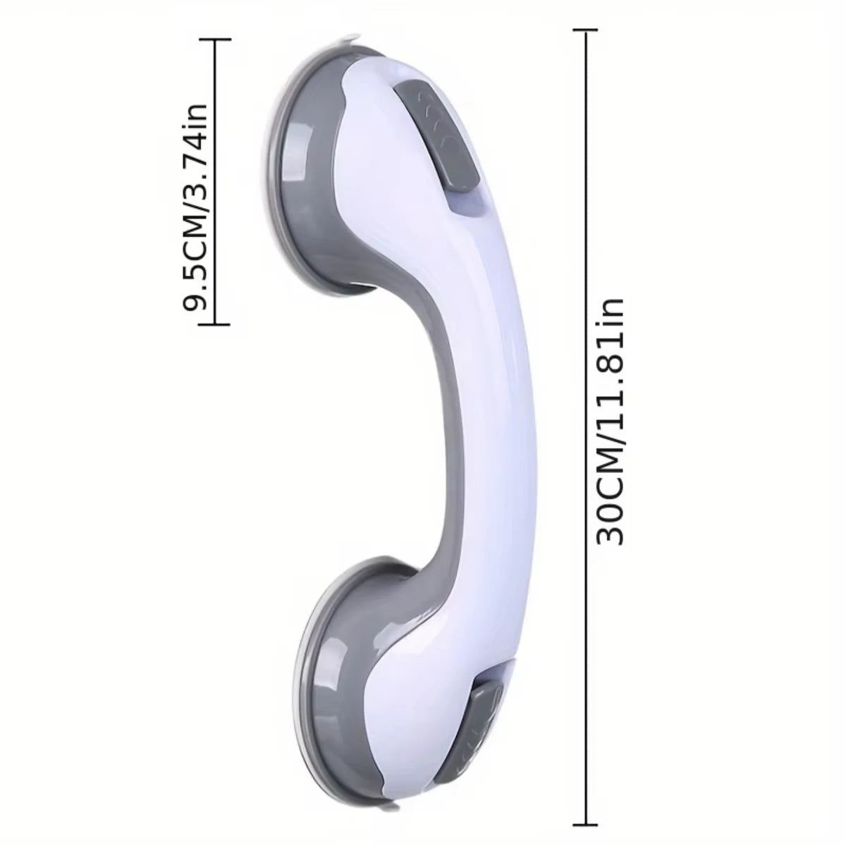 Straight Suction Cup Bathroom Grab Bar