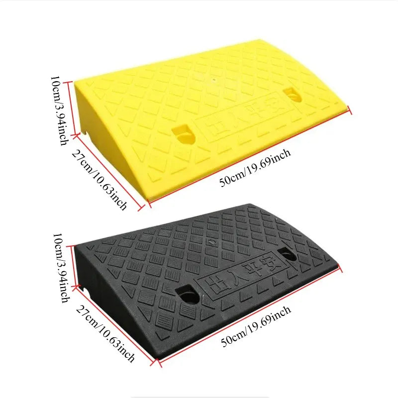 Portable Threshold Ramp 3-10 cm, Anti-Slip for Doorsteps and Curbs